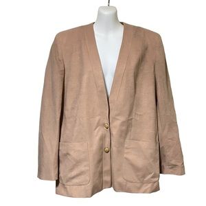 Vintage NWT Boston Traveler Tan Soft/Fuzzy Blazer NOS